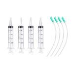 20ml Plastic Syringe with 13-Inch Tube - 4 Pack