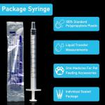 30 Pack 1ml Syringes for Lab and Pet Use