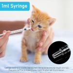 30 Pack 1ml Syringes for Lab and Pet Use