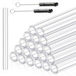 20 Clear Glass Tubes for Art & DIY Projects