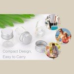 24-Pack 5mL Mini Clear Glass Bottles Set