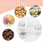 24-Pack 5mL Mini Clear Glass Bottles Set