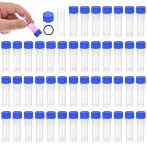 PATIKIL 1mL Plastic Cryogenic Vials - 48 Pack