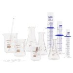 JOLABEAR 18-Piece Lab Glassware Set for Chemistry