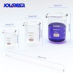 JOLABEAR 18-Piece Lab Glassware Set for Chemistry
