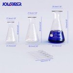 JOLABEAR 18-Piece Lab Glassware Set for Chemistry