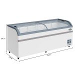 KoolMore 78" Manual Defrost Chest Freezer - White