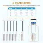 Bonvoisin 6L Liquid Nitrogen Dewar Tank with Bag