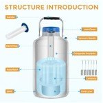 Bonvoisin 6L Liquid Nitrogen Dewar Tank with Bag
