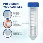 50mL Sterile Centrifuge Tubes with Screw Caps