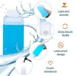 Leak Proof Plastic Bottles with Caps - 4 Pack