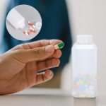 Leak Proof Plastic Bottles with Caps - 4 Pack