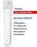 Globe Scientific 14mL Polypropylene Culture Tubes - Case of 500