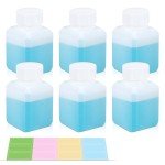 6-Pack 1oz Leak-Proof Plastic Laboratory Bottles