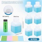 6-Pack 1oz Leak-Proof Plastic Laboratory Bottles