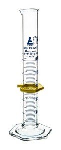 EISCO 25mL Graduated Cylinder with Protective Collar