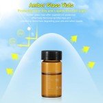 36Pcs 20ml Amber Glass Lab Sample Vials
