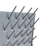 Wall-Mount Lab Glassware Drying Rack - 2 Pcs