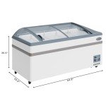 KoolMore 65-Inch Manual Defrost Chest Freezer