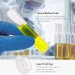 50Pcs 10ml Round Bottom Centrifuge Tubes Set