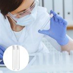 200 Clear Plastic Test Tubes with Caps, 12 ml