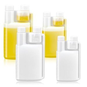 Baderke 4 Pcs Plastic Flask Set for Drinks