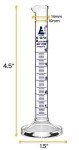 EISCO 5ml Graduated Cylinder with Blue Graduations