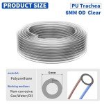 6mm Clear PU Air Hose Kit - 10M Long