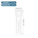 PATIKIL 0.5mL Plastic Cryogenic Vials, 36 Pack