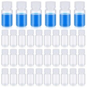 36 Pcs 2 oz Plastic Sample Bottles with Lids
