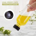 Rionisor 2oz Glass Bottles with Lids & Funnels