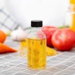 Rionisor 2oz Glass Bottles with Lids & Funnels