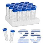50ml Sterile Conical Centrifuge Tubes - 25 Pack