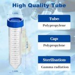 50ml Sterile Conical Centrifuge Tubes - 25 Pack