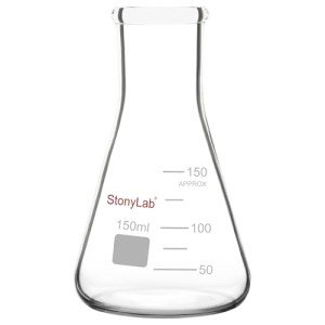 StonyLab 150ml Heavy Wall Narrow Mouth Erlenmeyer Flask