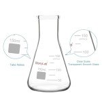 StonyLab 150ml Heavy Wall Narrow Mouth Erlenmeyer Flask