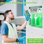 Portable OSHA-Approved Eyewash Station Kit