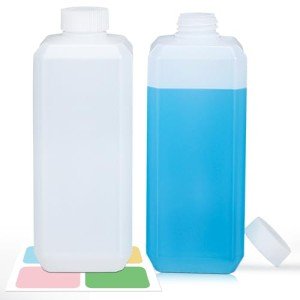 UMETASS 18oz Leak-Proof Plastic Laboratory Bottles (2 Pack)