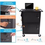 Stellar AV Cart - Mobile Workstation with Locking Wheels