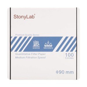 Stonylab 100-Pack Filter Paper Circles, 90 mm