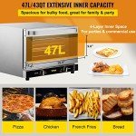 VEVOR Half-Size Electric Convection Oven, 47L