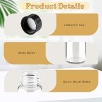 100 Pack 5ml Clear Glass Sample Vials