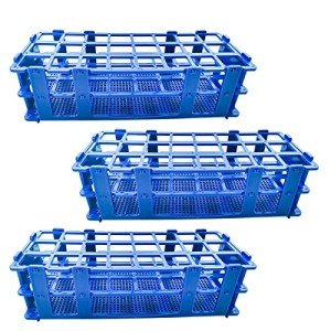 3-Pack Detachable Blue Test Tube Rack Holder