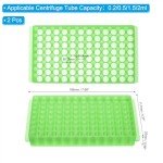 PATIKIL 96 Wells Tube Rack for Microcentrifuge Tubes