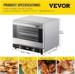 VEVOR 66L Commercial Convection Countertop Oven
