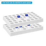 PATIKIL Stackable Vial Rack for 10ml Autosampler, 2-Pack