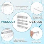 Acrylic Pipette Rack with 4 Compartments - Wall Mounted