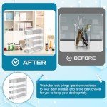 Acrylic Pipette Rack with 4 Compartments - Wall Mounted