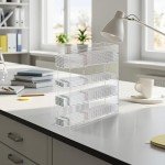 Acrylic Pipette Rack with 4 Compartments - Wall Mounted
