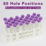Plastic Test Tube Rack for 17 mm Tubes - 60 Holes